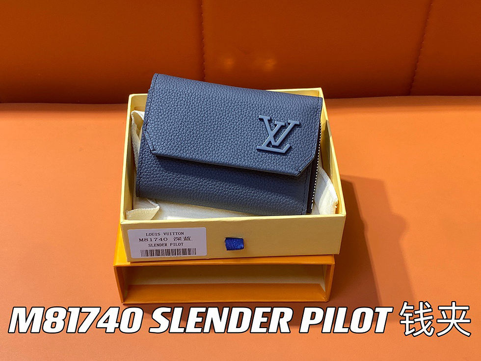 Dark Blue Full Leather Wallet Series Slender Pilot Wallet – LUV836