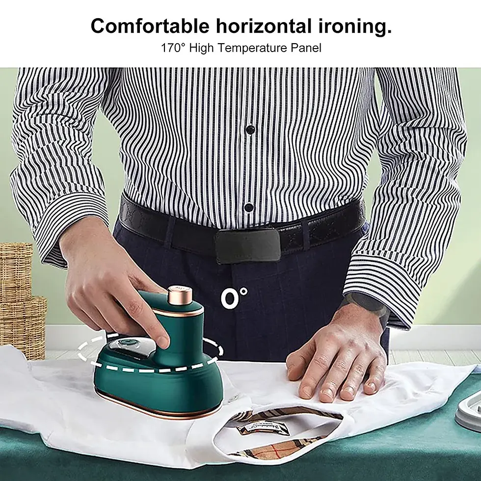 Thumbnail: Mini Steam Iron Handheld Wet and Dry Double Hot Steam Generator Portable Garment