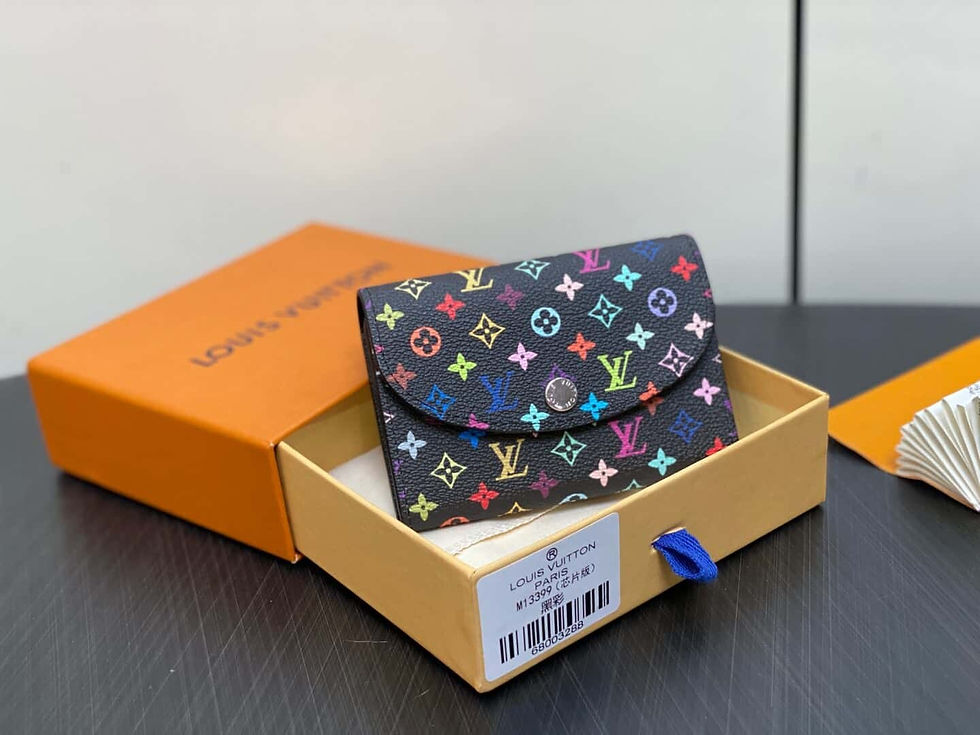 Louis Vuitton Rosalie Coin Purse – Replica Black Monogram Murakami
