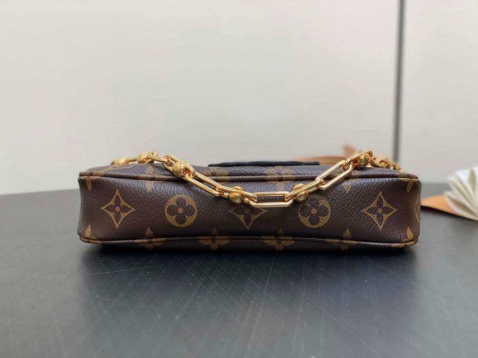 Thumbnail: Louis Vuitton LV Old Flower Panda Mahjong Bag POCHETTE ACCESSOIRES