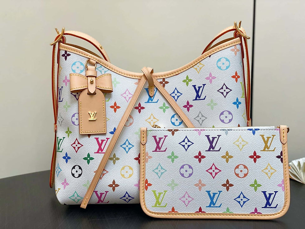 Thumbnail: Louis Vuitton LV White Shopping Bag Series CarryAll Small Handbag 2025 Takashi M