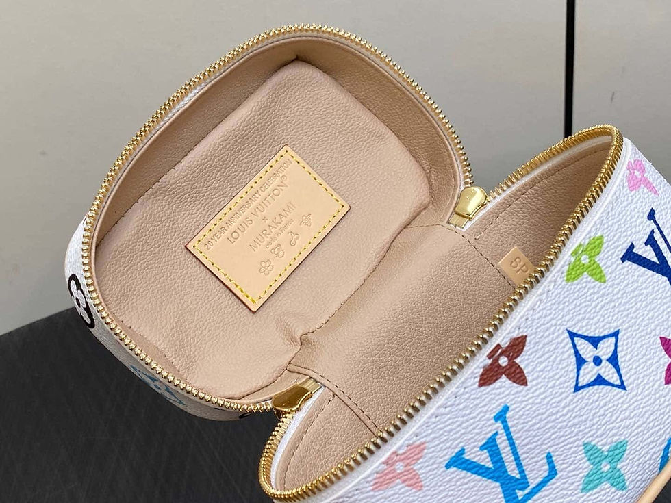 Thumbnail: Louis Vuitton LV White Color Mini Makeup Bag Series Nice Nano Makeup Bag