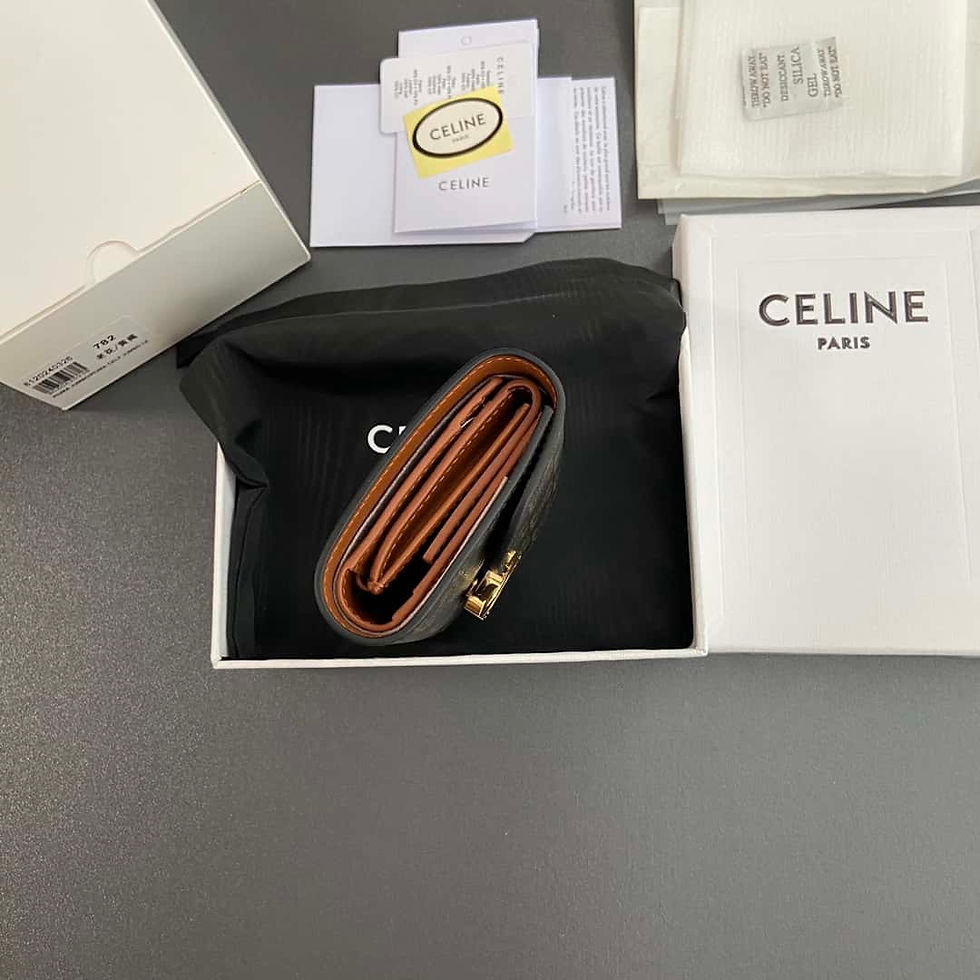Thumbnail: AAA+ Replica Celine Small Flap Wallet Triomphe Canvas