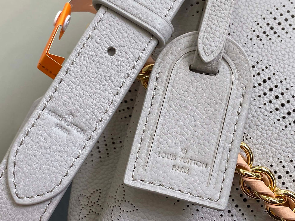 Thumbnail: Louis Vuitton LV Taro Purple Full Leather Hollow Chain Bag Hand It All Small Bag