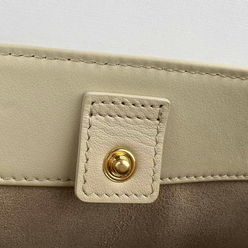 Thumbnail: Celine CUIR TRIOMPHE small smooth cowhide bucket bag yellowtail