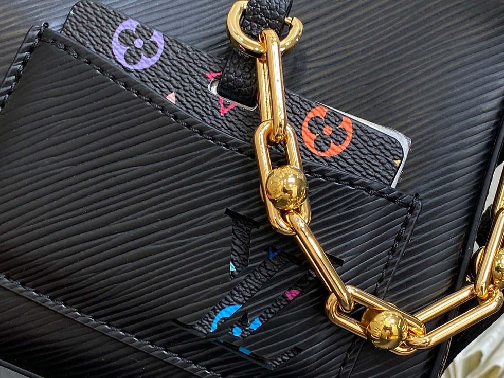 Miniaturbild: Louis Vuitton LV Black Water Ripple Seasonal New LV x TM MARELLINI Handbag