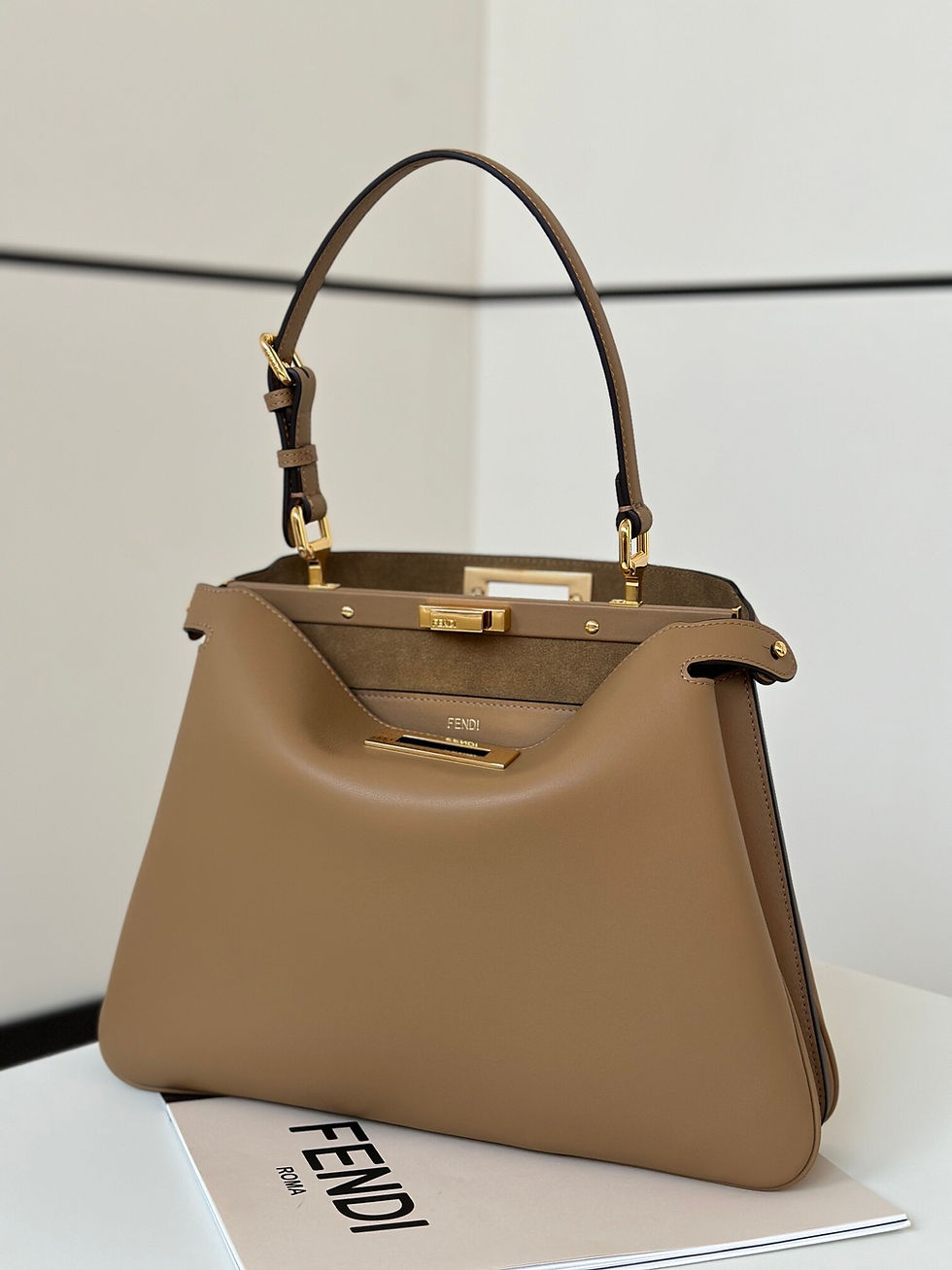 Thumbnail: FENDI's latest iconic PEEKABOO medium-sized handbag model number 80172