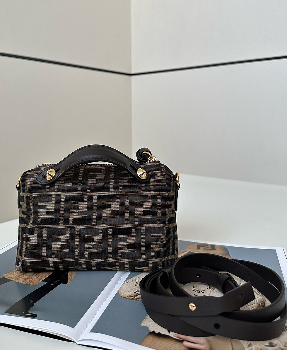 Thumbnail: FENDI Iconic Mini By The Way Soft jacquard fabric material Model number: 8665As
