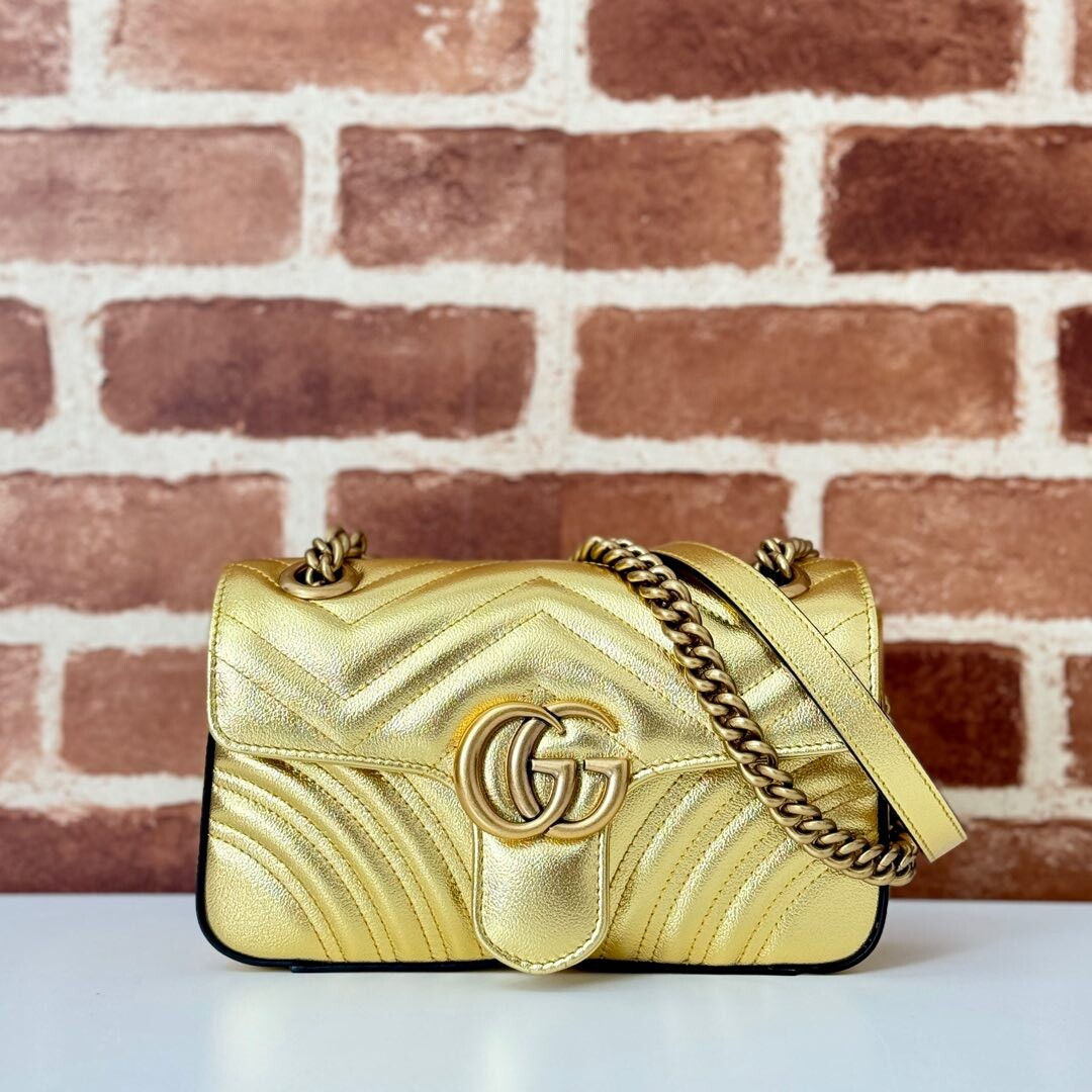 GUCCI counter quality, top original single goods, physical shooting! 446744 gold