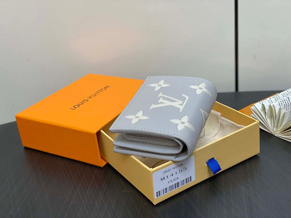 Miniaturbild: Louis Vuitton LV Two-fold Wallet CLÉA Card Card Wallet Taro Purple Full Leather
