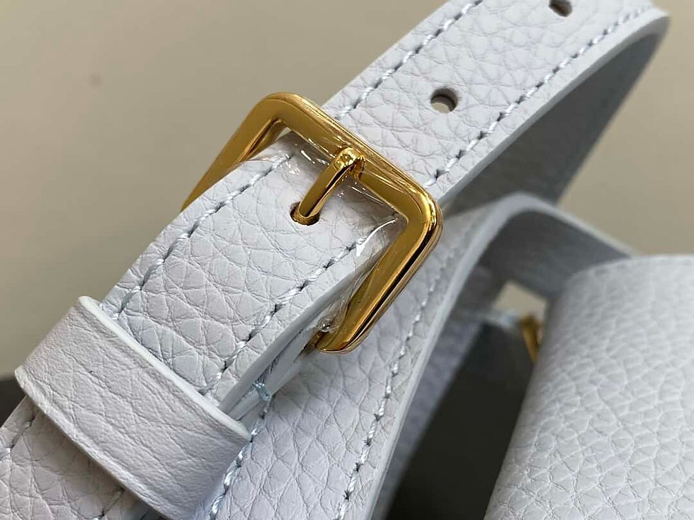 Miniaturbild: Louis Vuitton LV Capucines mini handbag full leather british style bag lightblue