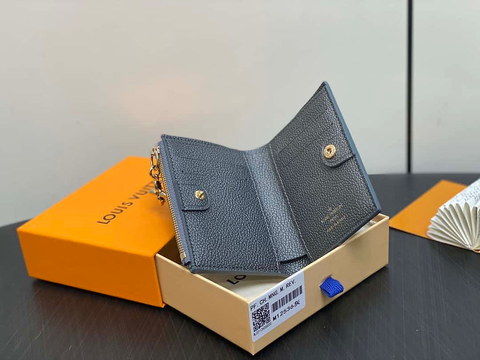 Thumbnail: LV Lisa Pearl Gray Wallet – Fake Louis Vuitton Belt Copy