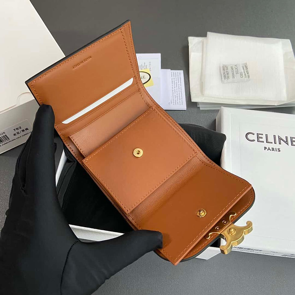 Thumbnail: AAA+ Replica Celine Small Flap Wallet Triomphe Canvas