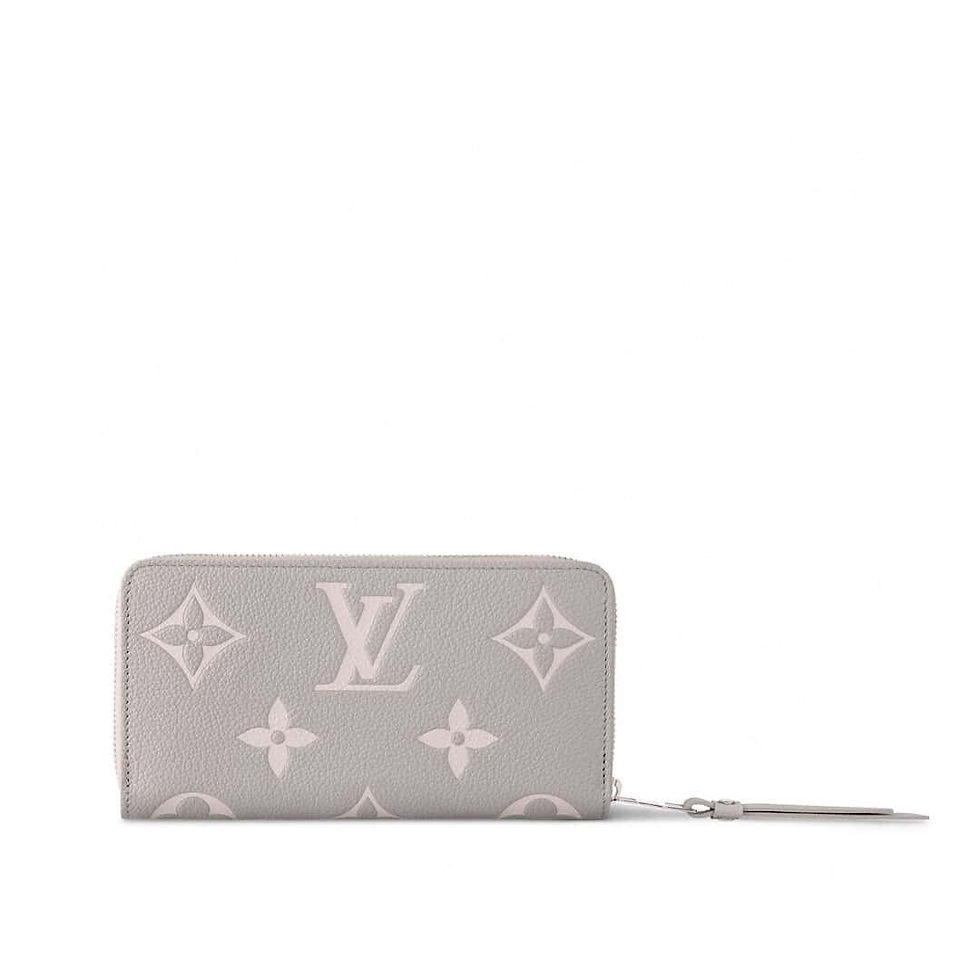 Thumbnail: Louis Vuitton LV zippy zipper wallet Taro Purple Full Leather