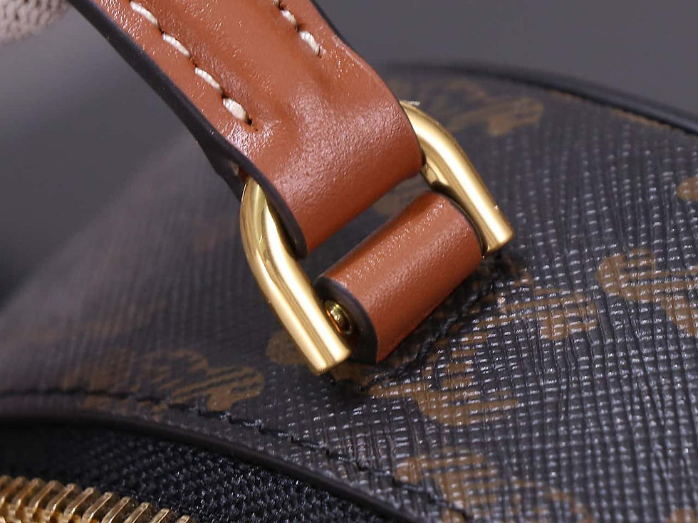 Miniaturbild: Celine Logo Printed Cow Leather Half-Moon Bag Celine Dupe Bag