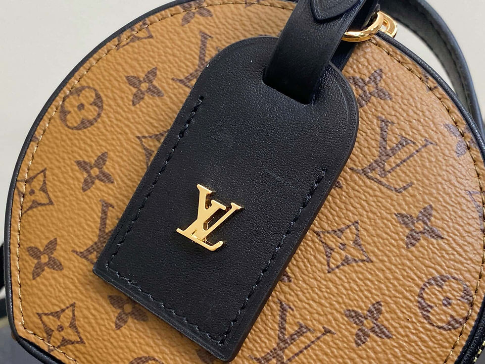 Miniaturbild: Louis Vuitton LV Mini Boite Chapeau Handbag Old Flower Small Apple Bag