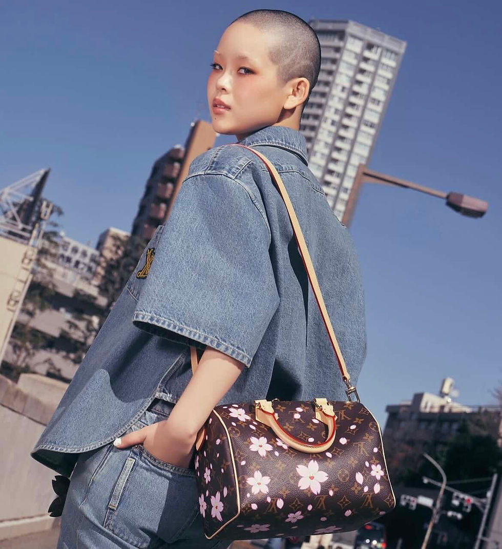 Miniaturbild: Louis Vuitton LV x TM SPEEDY BANDOULIÈRE 25 Handbag Laohua Sakura/Takashi Muraka