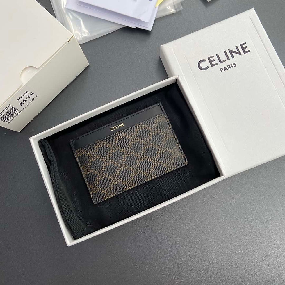 Miniaturbild: CELINE TRIOMPHE logo printed card holder