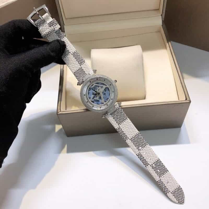 LV Shilai Diamond Watch – Swiss Movement Rotating Dial