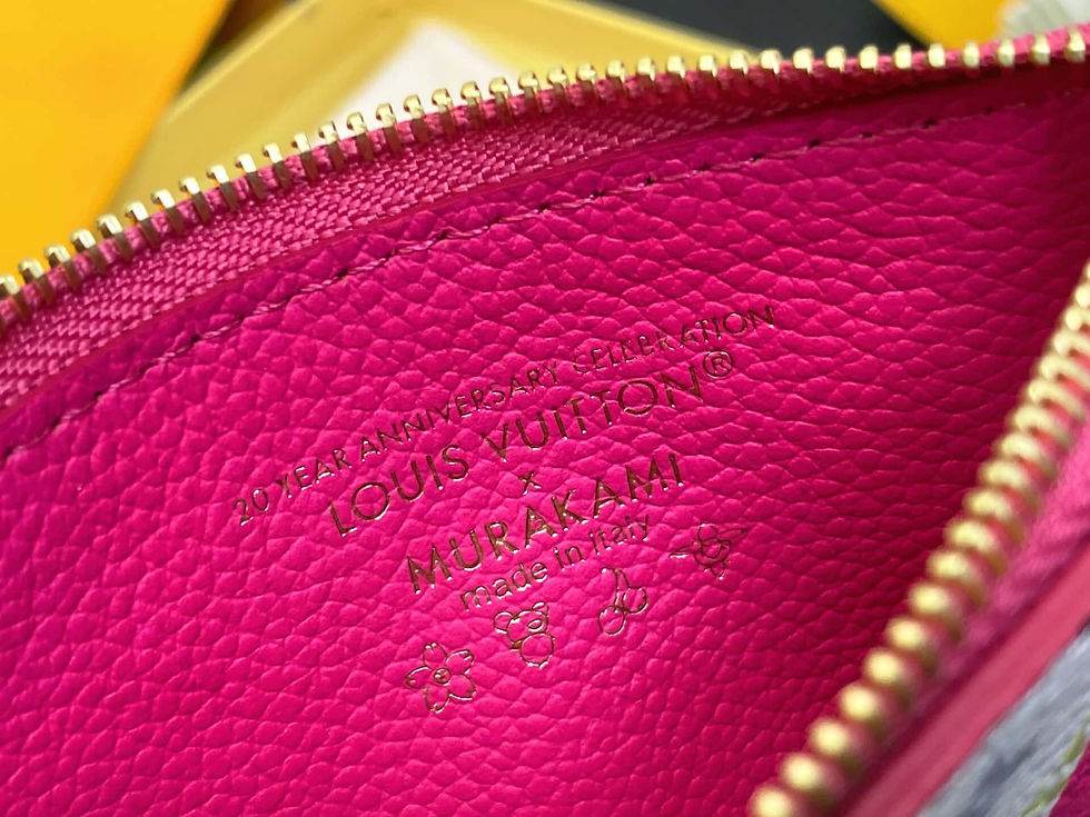 Miniaturbild: Louis Vuitton LV x TM ROMY Card Holder Plum Red White Color