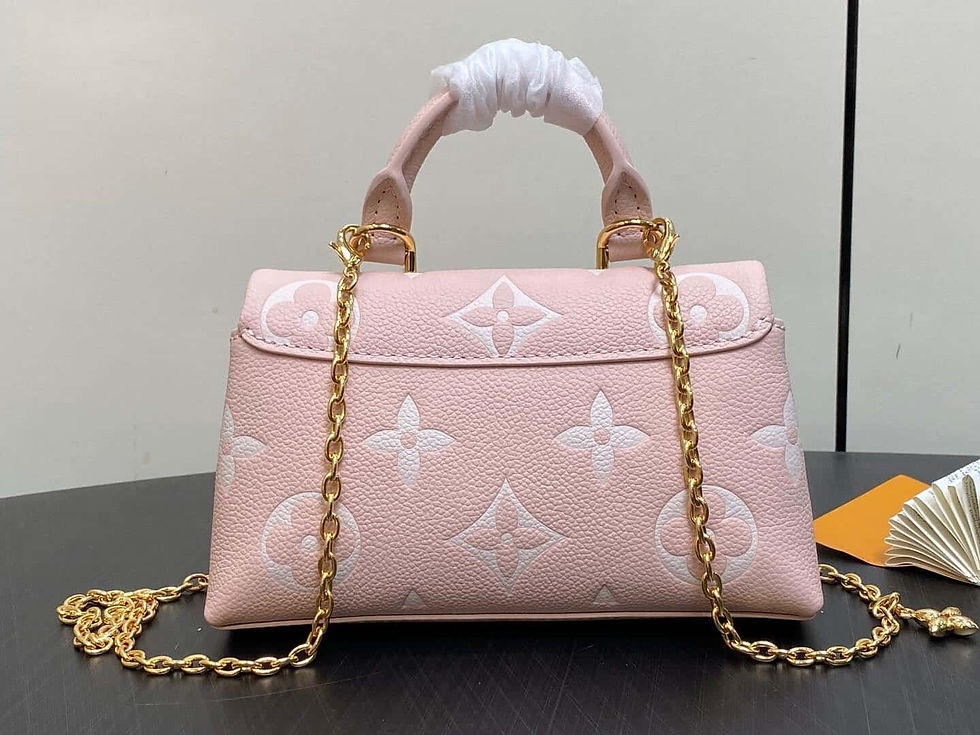 Thumbnail: Louis Vuitton Nano Bag – old lv wallet Pink Empreinte Leather