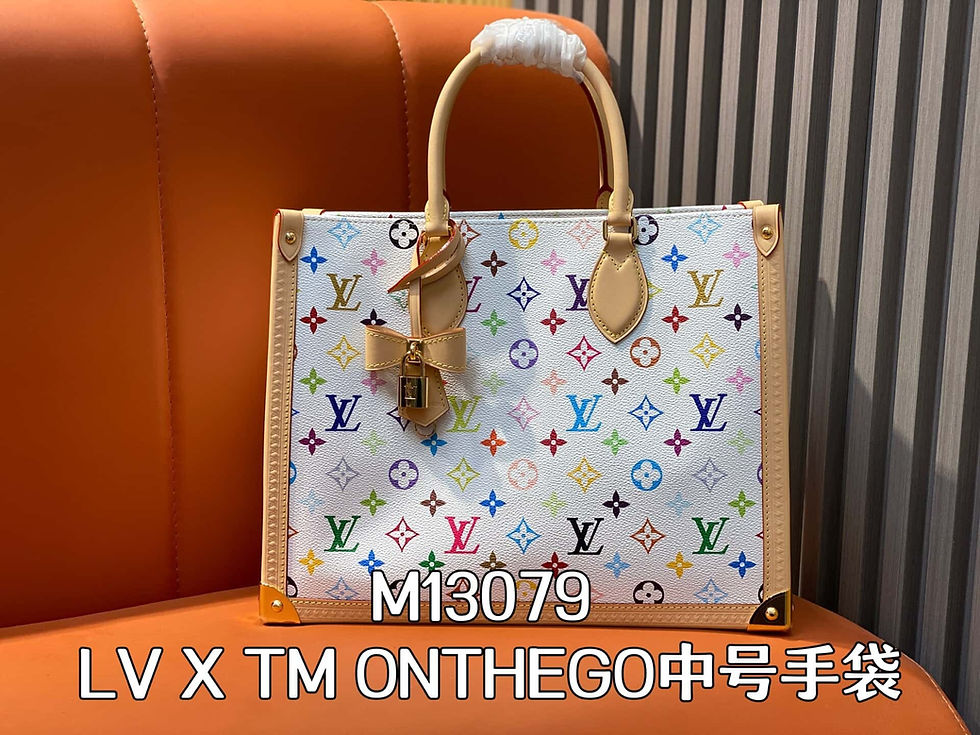 Louis Vuitton LV White Color Four-way Bag LV X TM ONTHEGO Medium Handbag