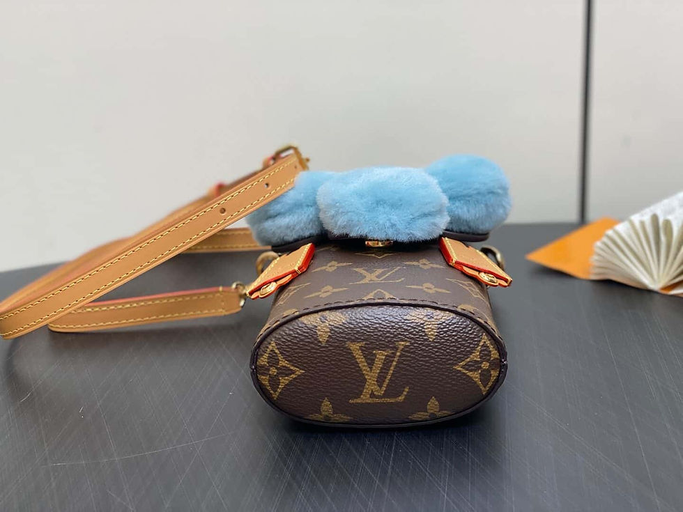 Thumbnail: Louis Vuitton LV Vivienne Mobile Phone Bag Old Flower/Blue Sunflower Phone Bag