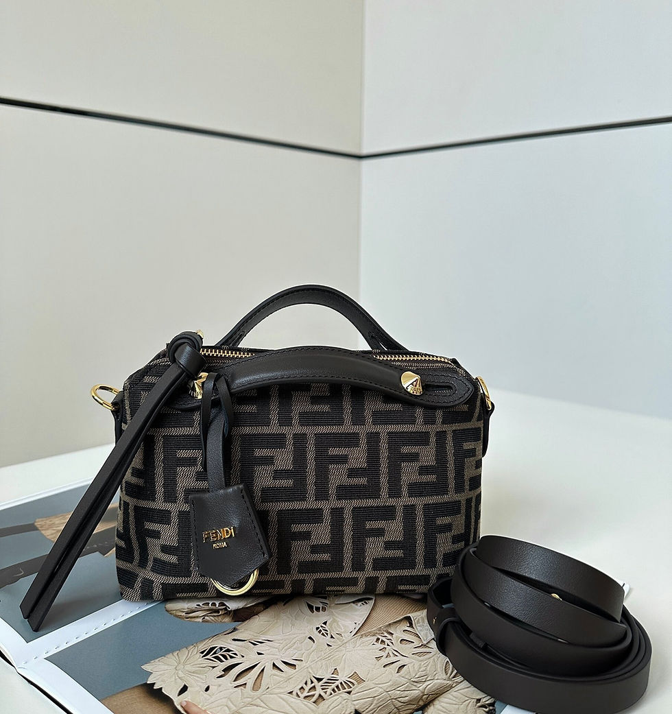 Thumbnail: FENDI Iconic Mini By The Way Soft jacquard fabric material Model number: 8665As