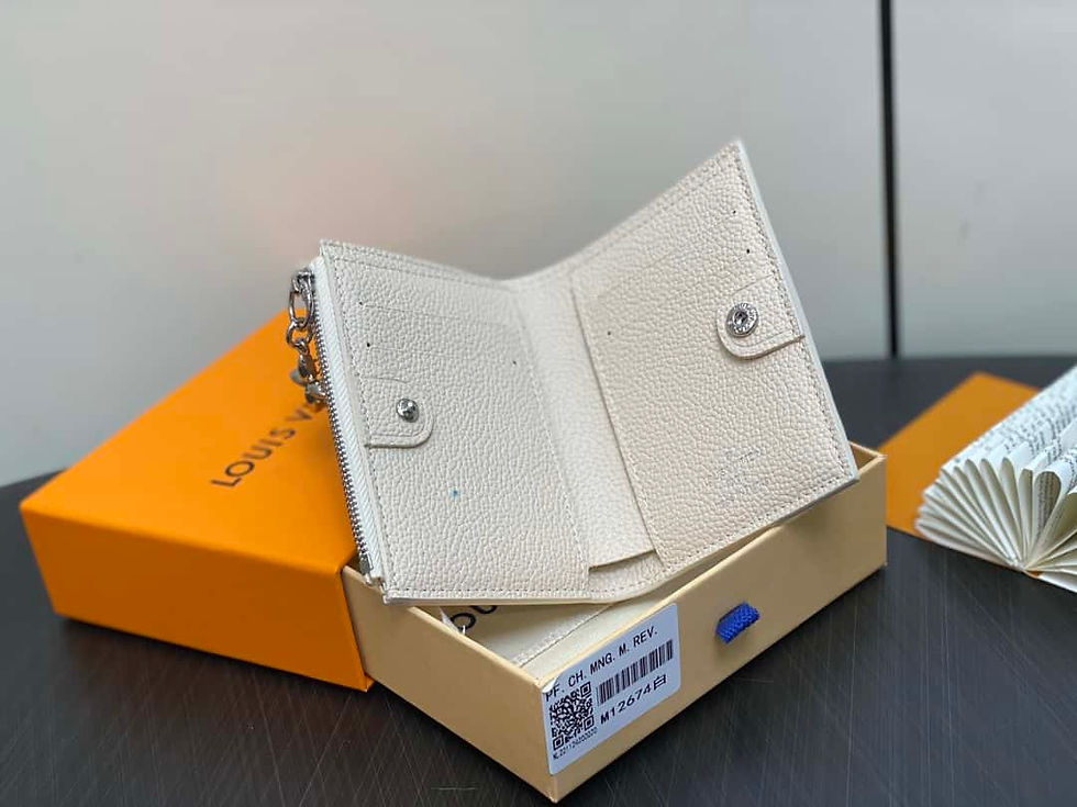 Thumbnail: LV Lisa Wallet Pearl White – LV Dupe Replica