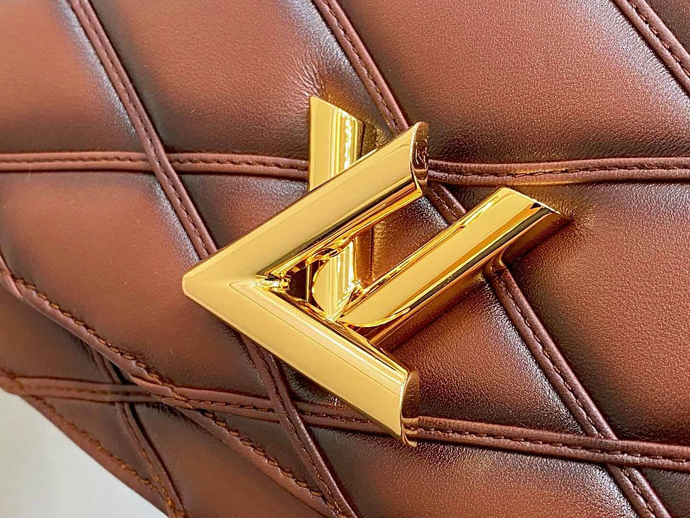 Thumbnail: Louis Vuitton LV WALLET ON CHAIN GO-14 Handbag Full Leather Diamond Chain Bag