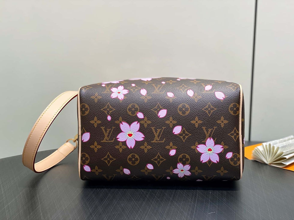 Miniaturbild: Louis Vuitton LV x TM SPEEDY BANDOULIÈRE 25 Handbag Laohua Sakura/Takashi Muraka