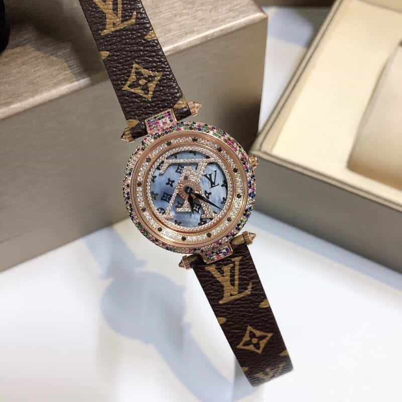 LV Diamond Watch – Time Run Series 38mm Swiss Movement