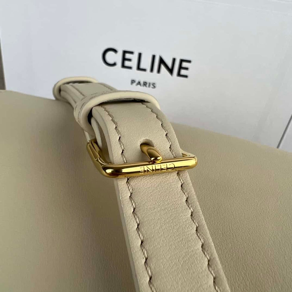 Thumbnail: Celine CUIR TRIOMPHE small smooth cowhide bucket bag yellowtail