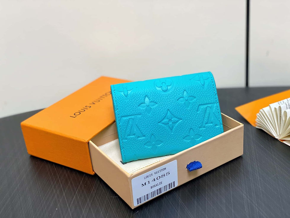Miniaturbild: Louis Vuitton LV x TM Rosalie Coin Purse Wallet Blue & White