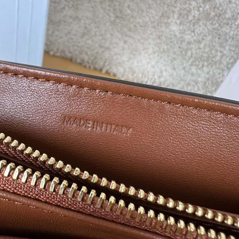 Thumbnail: CELINE NINO small logo printed cowhide leather handbag old flower