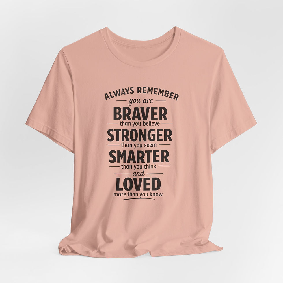 Thumbnail: Always Remember You Are Braver Shirt– Minimalist Inspirational T-Shirt 