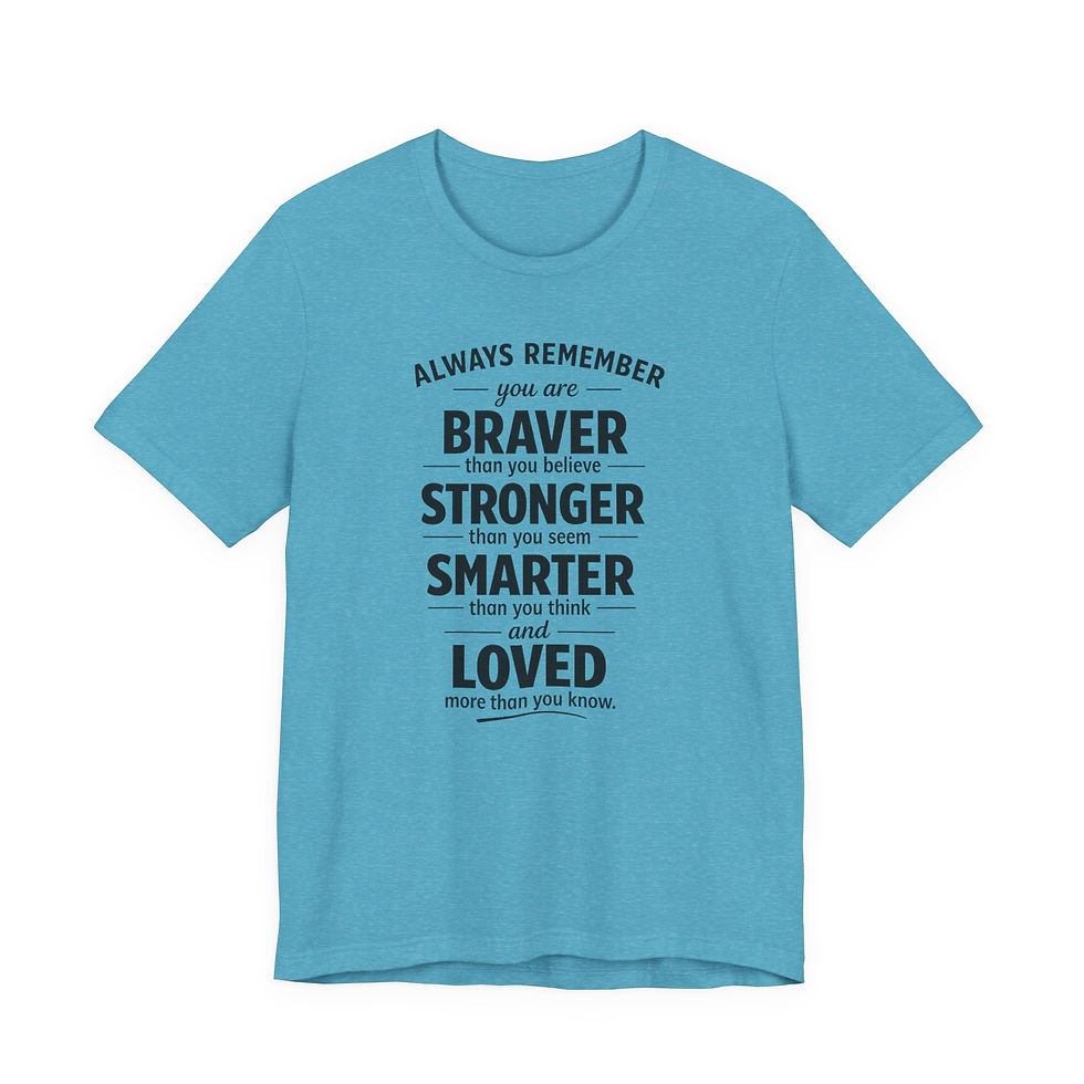 Thumbnail: Always Remember You Are Braver Shirt– Minimalist Inspirational T-Shirt 