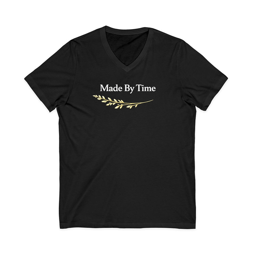 Thumbnail: Made By Time – Minimalist Inspirational T-Shirt - Wabi Sabi Quote Tee