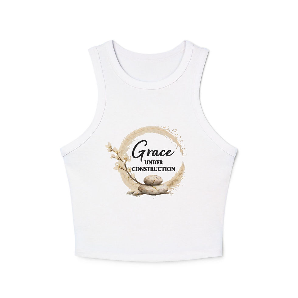 Thumbnail: Grace Under Construction - Inspirational T-Shirt - Wabi Sabi Quote Tee