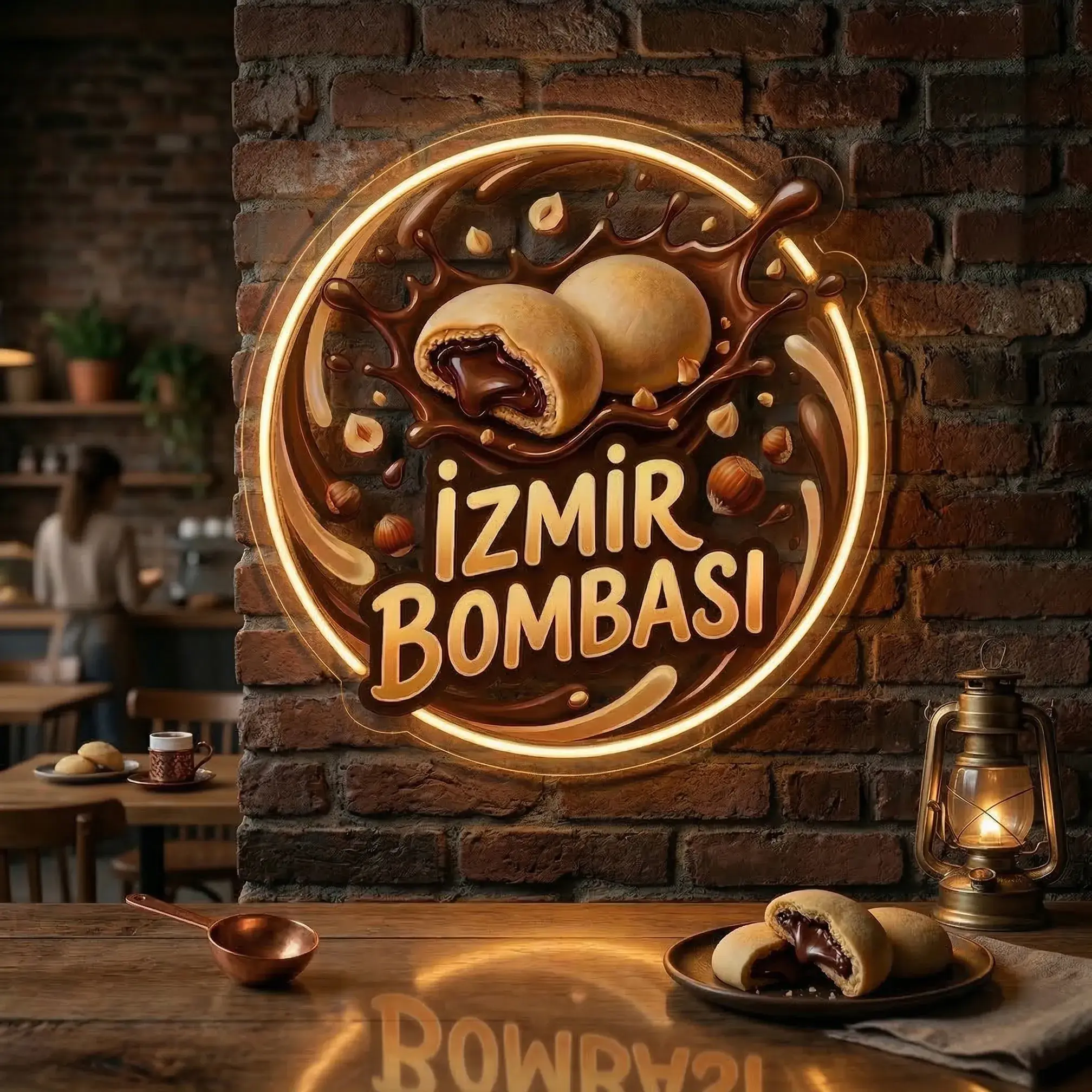 İzmir Bombası Görseli UV Baskılı Neon Tabela