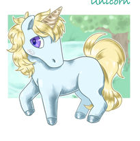 デフォルメ動物_ユニコーン