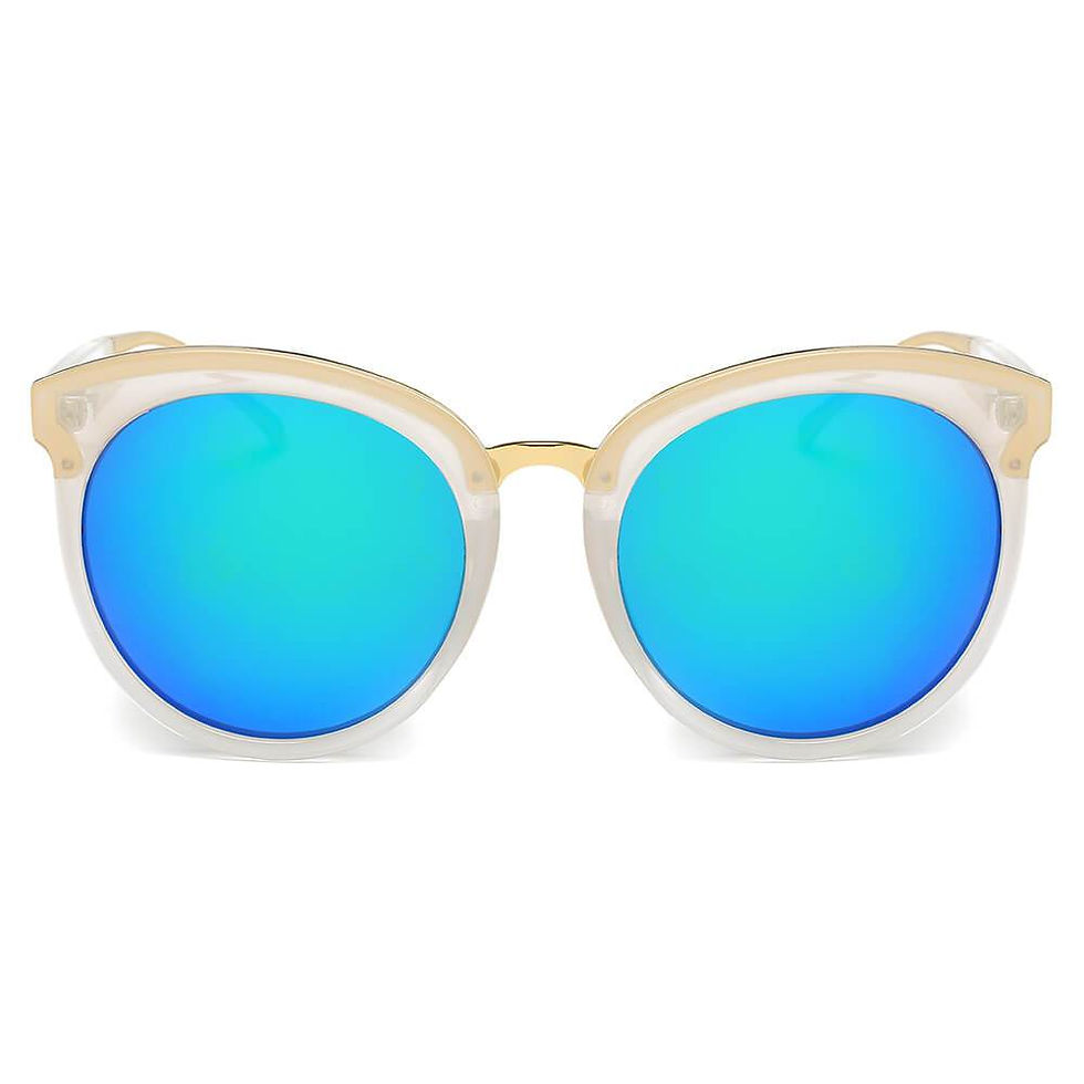 Thumbnail: North - Round Horned Rim Women's Sunglasses