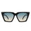 Thumbnail: Cat Eye Retro Sunglasses - Black, front view