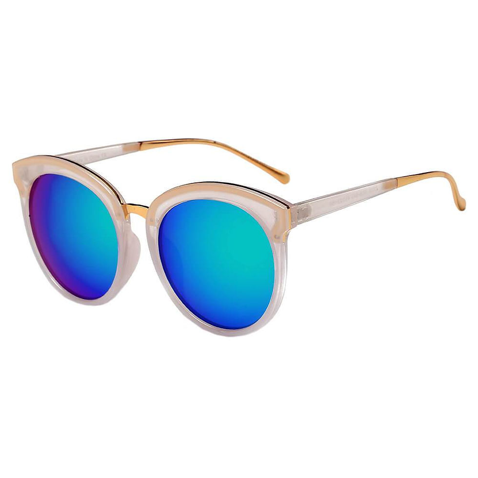 Thumbnail: North - Round Horned Rim Women's Sunglasses