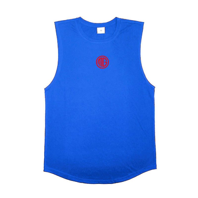 Thumbnail: Men's Cotton Vest for Breathable Gym Exercise