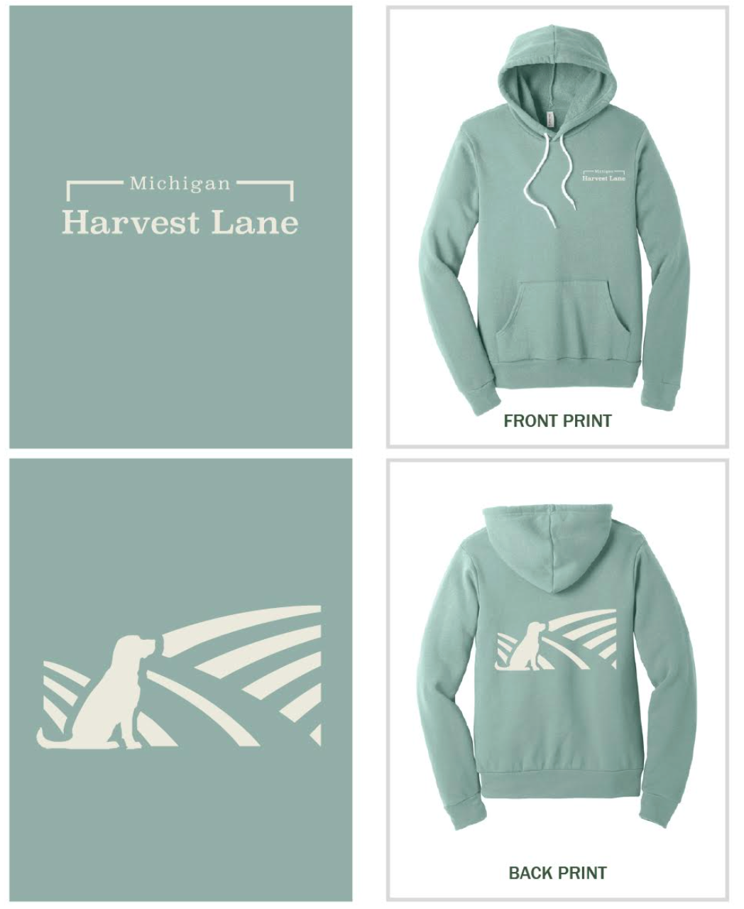 Hooded Sweatshirt - Dusty Blue