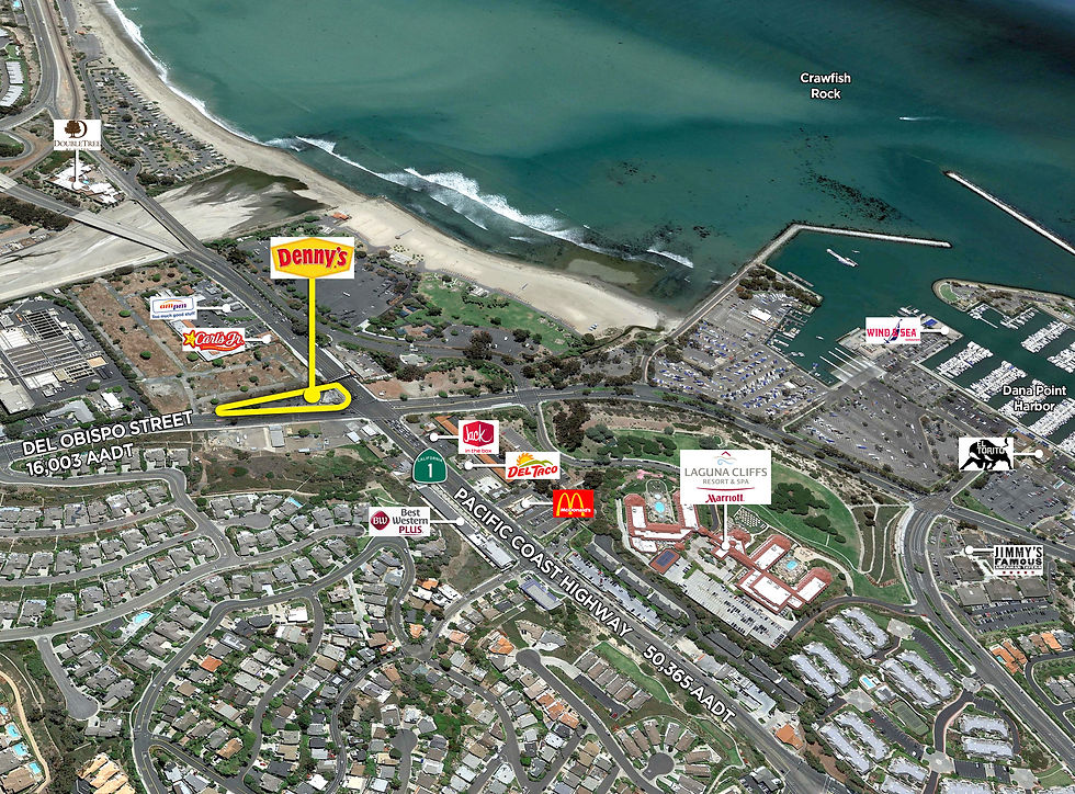 Denny's Dana Point, CA - PCH Denny's_Aerial