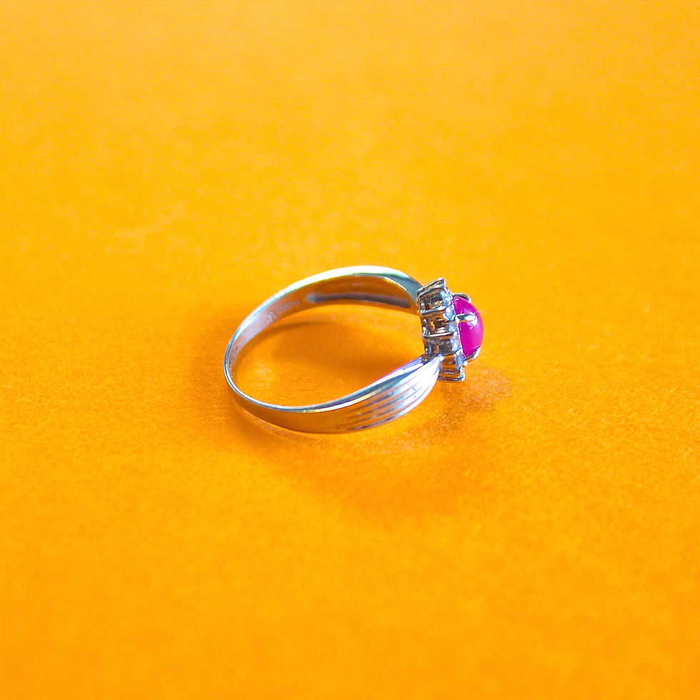 サムネイル： Pt900 RUBY DIAMOND RING