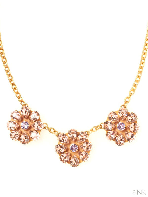 サムネイル： THREE FLOWERS NECKLACE