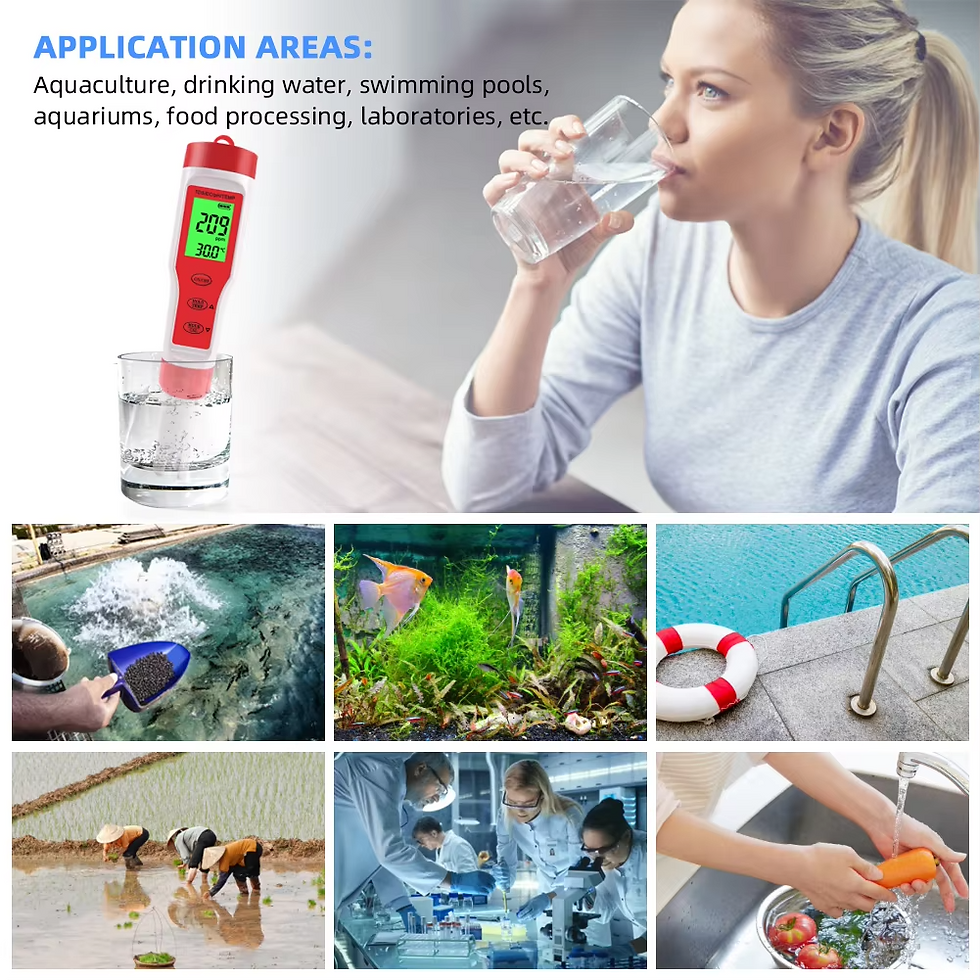 Miniatura: 4 in 1 Digital PH EC Meter LCD Tester Pocket Hydroponics Aquarium Water Test Pen